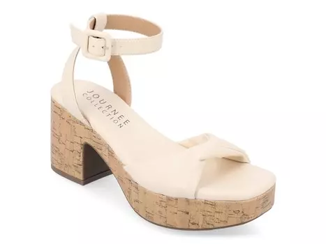 Сандалии на платформе Journee Collection Eianna, молочный