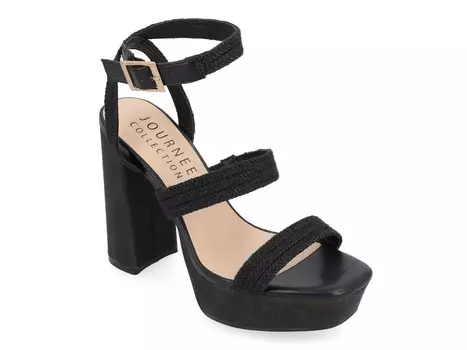 Сандалии на платформе Journee Collection Sienne, черный