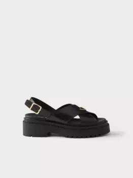 Сандалии на платформе Prada, черный