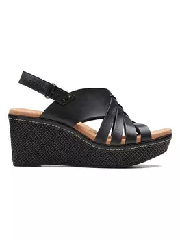 Сандалии на плоской подошве Clarks, черный