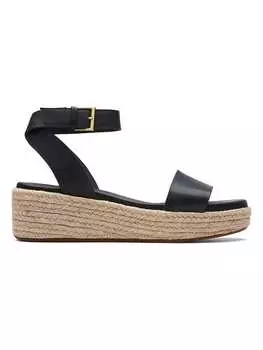 Сандалии на плоской подошве Clarks, черный