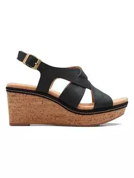 Сандалии на плоской подошве Clarks, черный