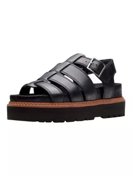 Сандалии на плоской подошве Clarks, черный