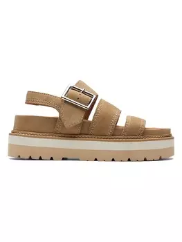 Сандалии на плоской подошве Clarks, светло-коричневый