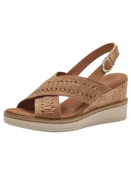 Сандалии на плоской подошве Tamaris Sandalette, кэмел