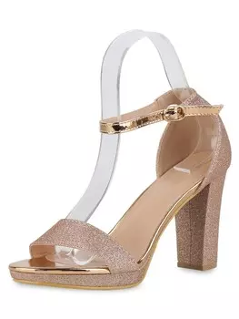 Сандалии на плоской подошве VAN HILL Riemchensandaletten Isabella, цвет rose gold