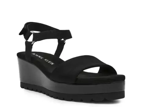 Сандалии Natasia Wedge Anne Klein, Black
