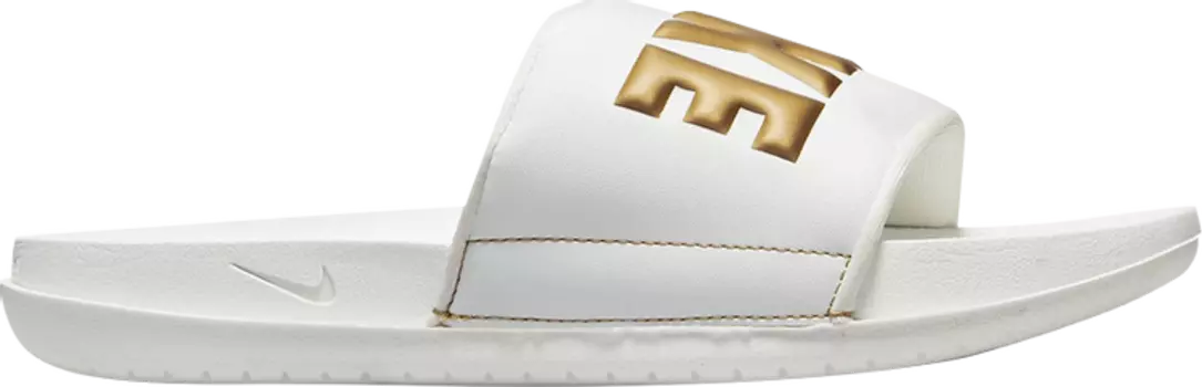 Сандалии Nike Wmns Offcourt Slide 'Summit White Metallic Gold', белый
