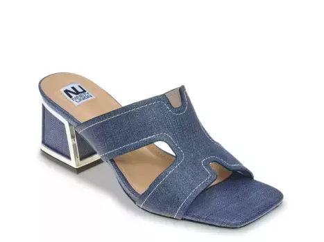 Сандалии Ninety Union Bright, синие джинсы