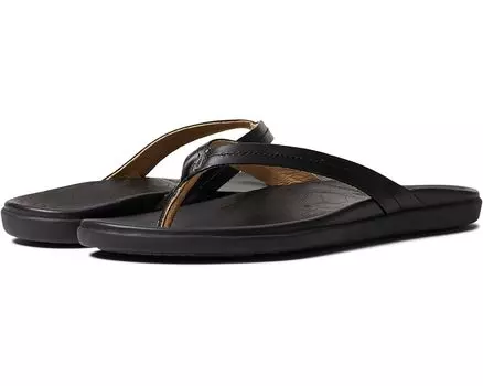 Сандалии OluKai Honu, цвет Black/Black