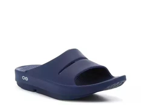 Сандалии OOFOS OOahh Slide - женские, темно-синие