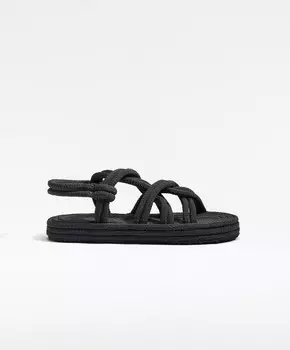 Сандалии Oysho Rope, черный