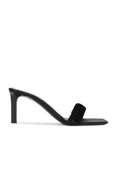 Сандалии Pam-мюли Saint Laurent, цвет Nero