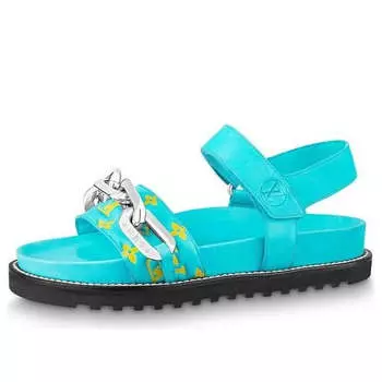 Сандалии paseo comfort flat sandals 'blue' Louis Vuitton, синий