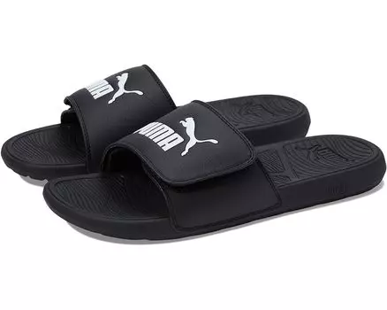 Сандалии PUMA Cool Cat 2.0 Hook-and-Loop, цвет Puma Black/Puma White