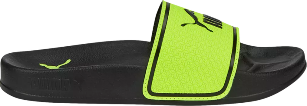 Сандалии Puma Leadcat 2.0 Slide Little Kid Lime Squeeze Black, зеленый