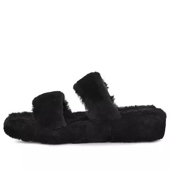 Сандалии пушистые да сандалии Ugg, черный