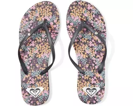 Сандалии Roxy Bermuda Print, цвет Black/Orange 1