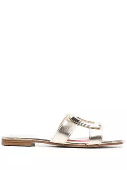 Сандалии с пряжкой Roger Vivier, золотой