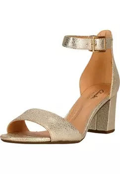 Сандалии с ремешками CLARKS Deva, золотой