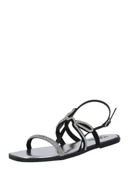 Сандалии с ремешками Karl Lagerfeld Strap Sandals, серебряный