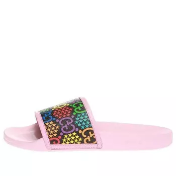 Сандалии slide 'psychedelic - pink' Gucci, розовый
