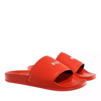 Сандалии slides Msgm, красный