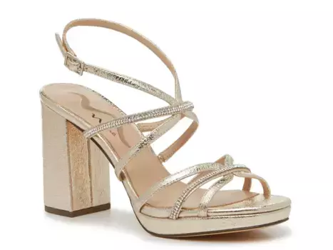 Сандалии Sonali Nina, Gold Metallic