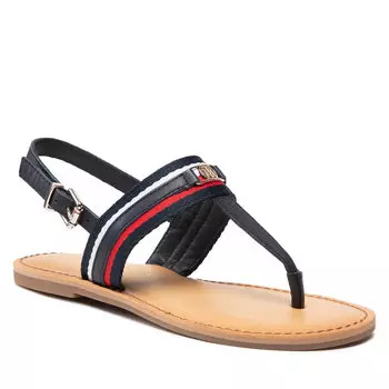 Сандалии Tommy Hilfiger CorporateWebbing Flat, темно-синий