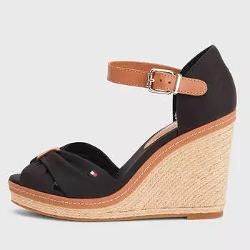 Сандалии Tommy Hilfiger Peep-toe, черный
