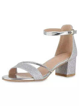 Сандалии Van Hill Strap Sandals Celine, серебряный