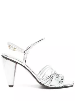 Сандалии Vivienne Westwood 105 мм с узлом, серебристый