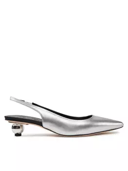 Сандалии Weekend Max Mara, серебряный