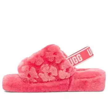 Сандалии (WMNS) UGG Fluff Yeah, красный
