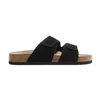 Сандалии Zara Split Suede Leather, черный