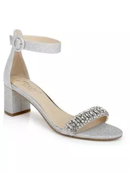 Сандалии женские Jewel Badgley Mischka, серебряный