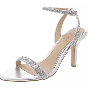 Сандалии женские Jewel Badgley Mischka, серебряный