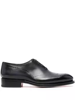 Santoni броги на шнуровке, коричневый