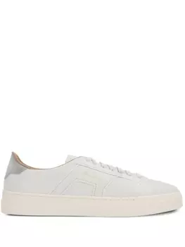 Santoni кожаные кроссовки, белый