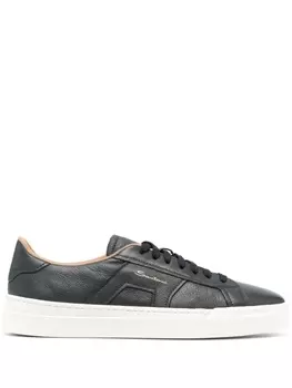 Santoni кожаные кроссовки, синий