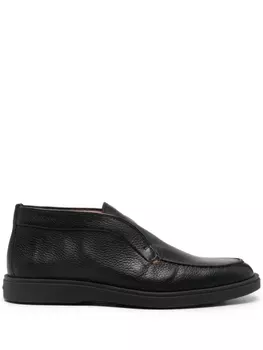 Santoni кожаные лоферы, черный