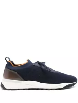 Santoni сетчатые кроссовки, синий