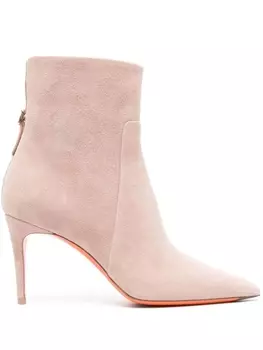 Santoni замшевые ботильоны, розовый