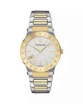 Сапфировые часы с логотипом, 41 мм FERRAGAMO, белый