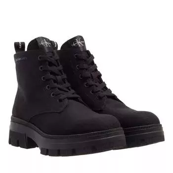 Сапоги chunky combat laceup boot co triple Calvin Klein, черный