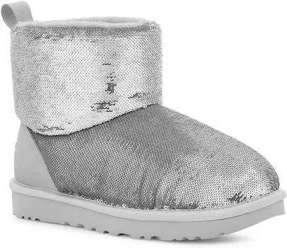 Сапоги Classic Mini Mirror Ball UGG, цвет Silver
