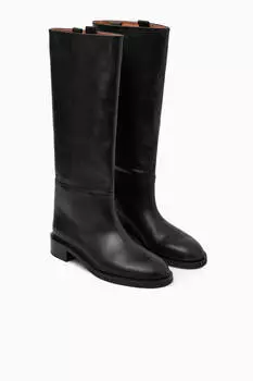 Сапоги COS Leather Riding, черный