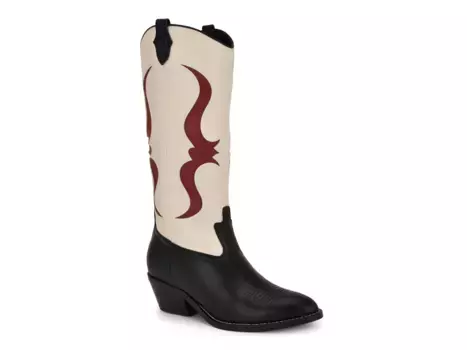 Сапоги Cwyft Cowboy Boot Nine West, черный/белый/красный