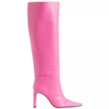 Сапоги H&amp;M Knee-high Heeled, розовый