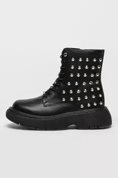 Сапоги из экокожи Goe, черный